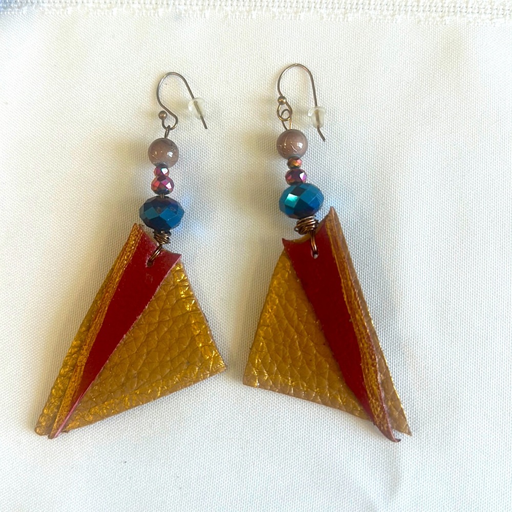 Handmade Leather Earrings